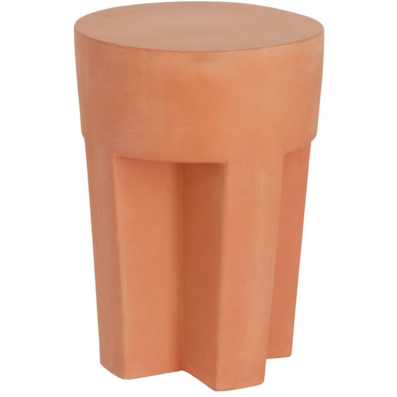 

Kave Home - Mesa auxiliar redonda exterior Vilena de terracota Ø 33 cm