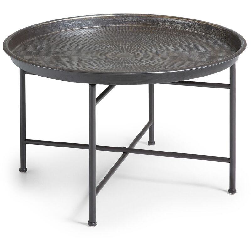 

Kave Home - Mesa de centro Dalinea negra redonda Ø 65 cm de acero