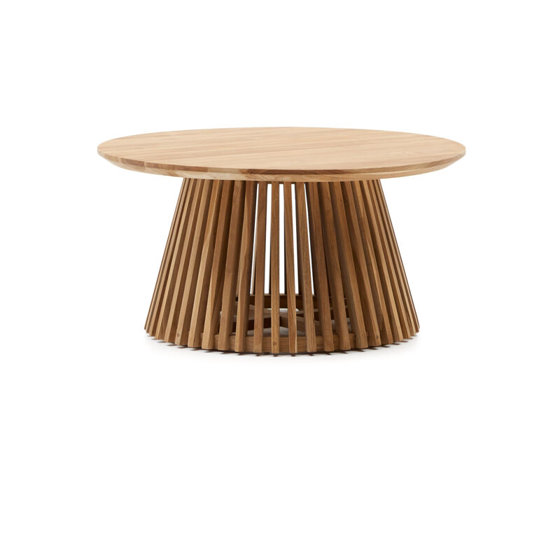 

Mesa de centro Jeanette madera maciza de teca Ø 80 cm - Kave Home
