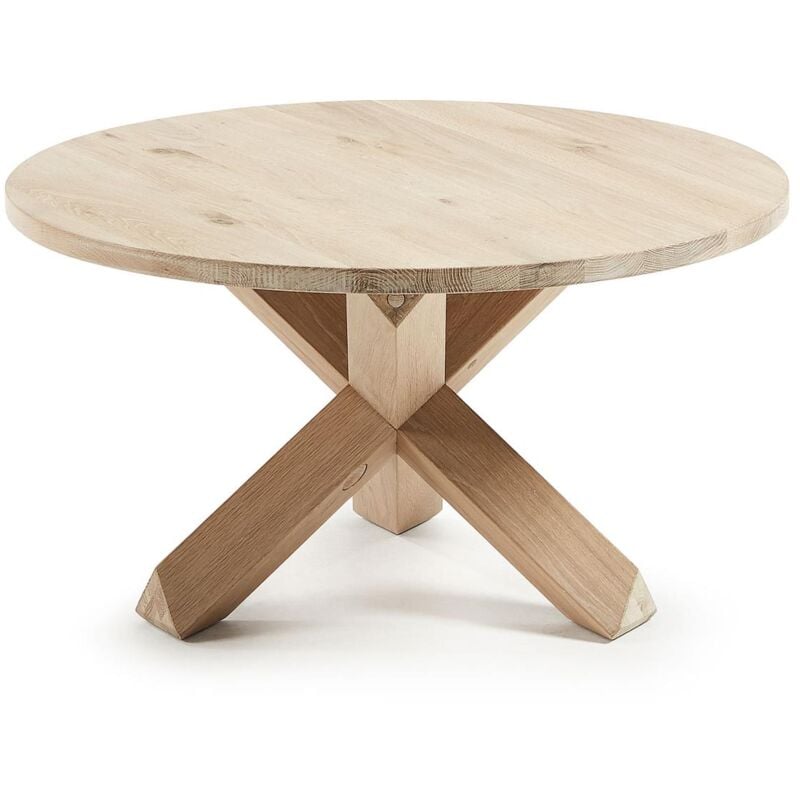 

Mesa de centro Lotus Ø 65 cm madera maciza de roble - Kave Home