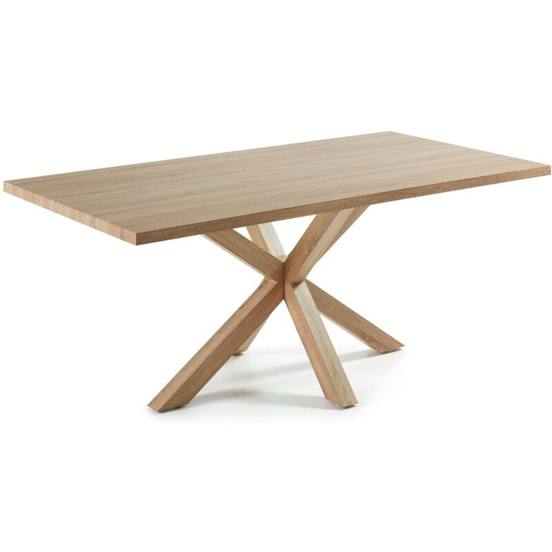 

Mesa de comedor Argo rectangular 200 x 100 cm de melamina y patas de acero - Kave Home
