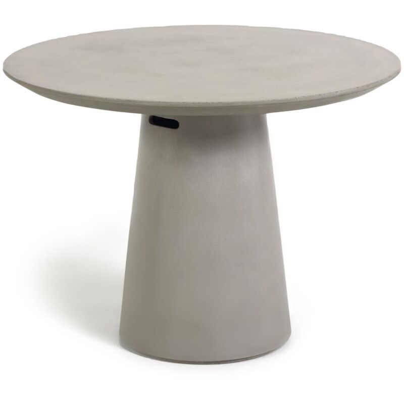 

Kave Home - Mesa redonda exterior Itai cemento Ø 120 cm