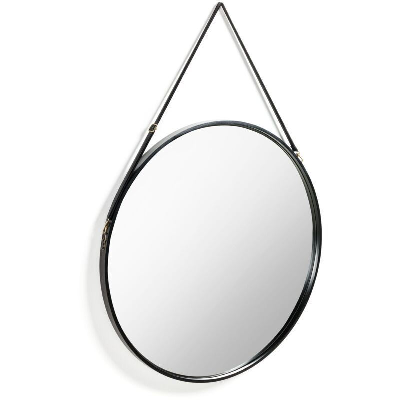 Kave Home - Miroir Raintree Ø 80 cm - Noir