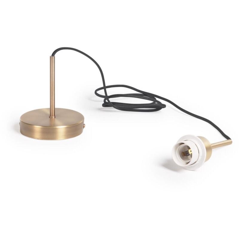 

Kave Home - Montura para lámpara de techo Fulvia de metal con acabado dorado