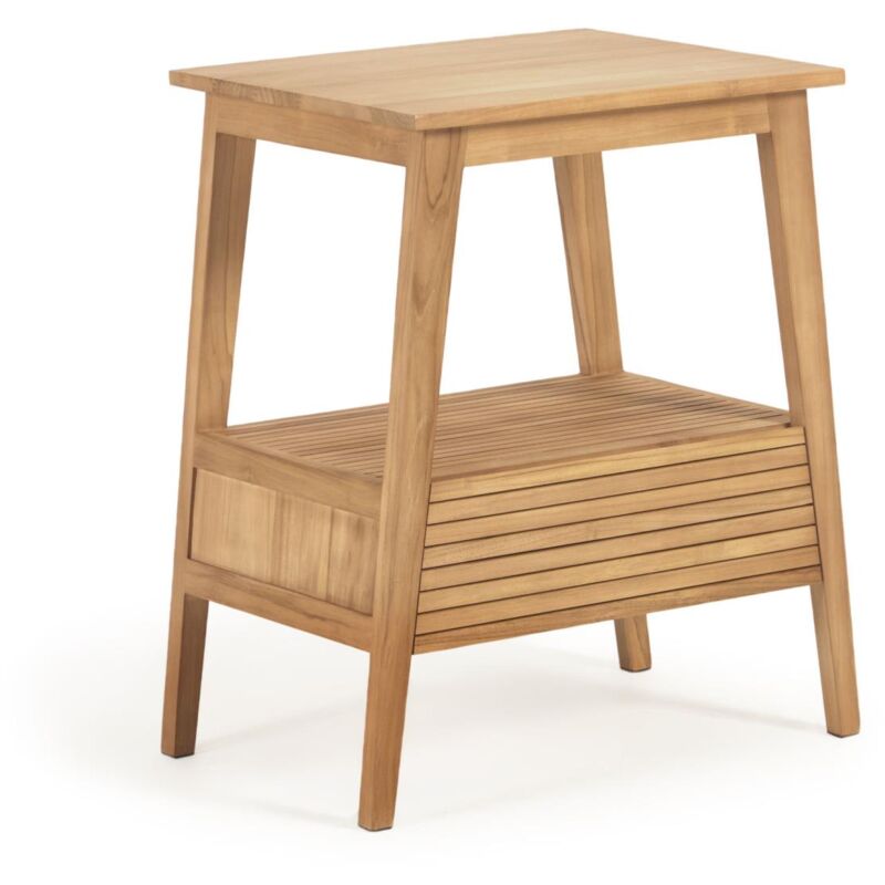 

Mueble de baño Kuveni de madera maciza de teca 70 x 80 cm - Kave Home