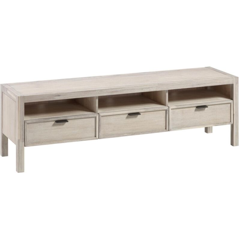 

Mueble de TV Alen de madera maciza de acacia 165 x 50 cm - Kave Home