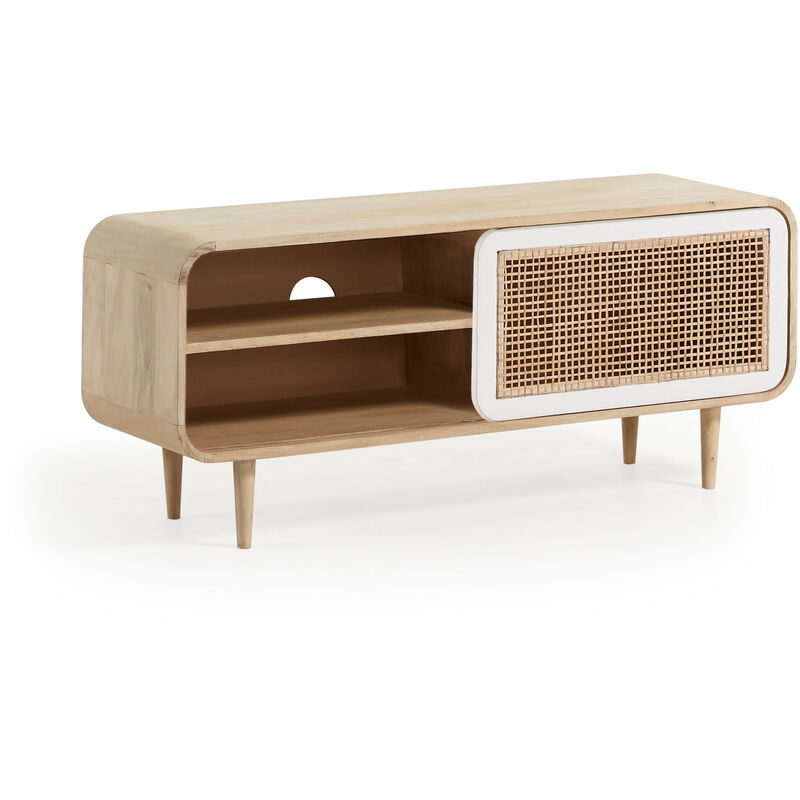 

Mueble de TV Gerald 120 x 50 cm con puerta de madera maciza de mango - Kave Home