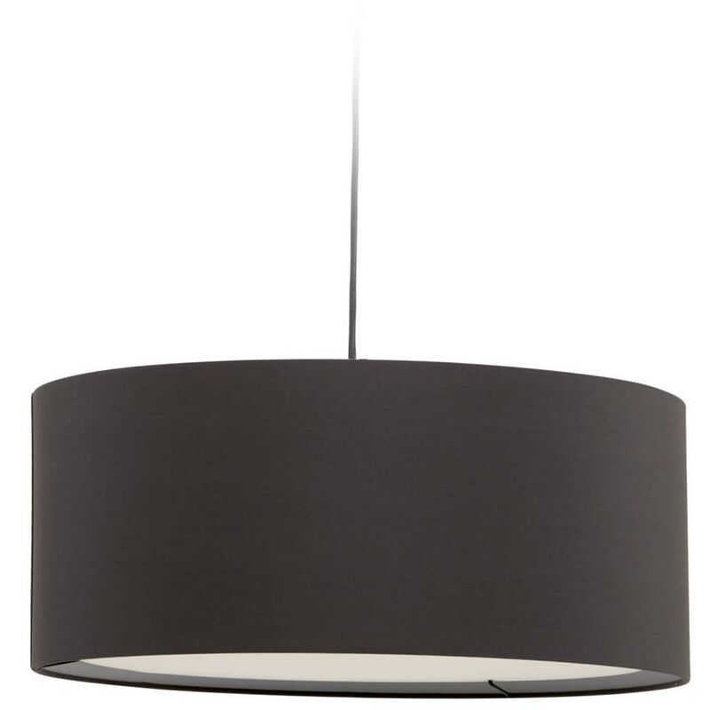 

Kave Home - Pantalla lámpara de techo Santana gris con difusor blanco Ø 50 cm
