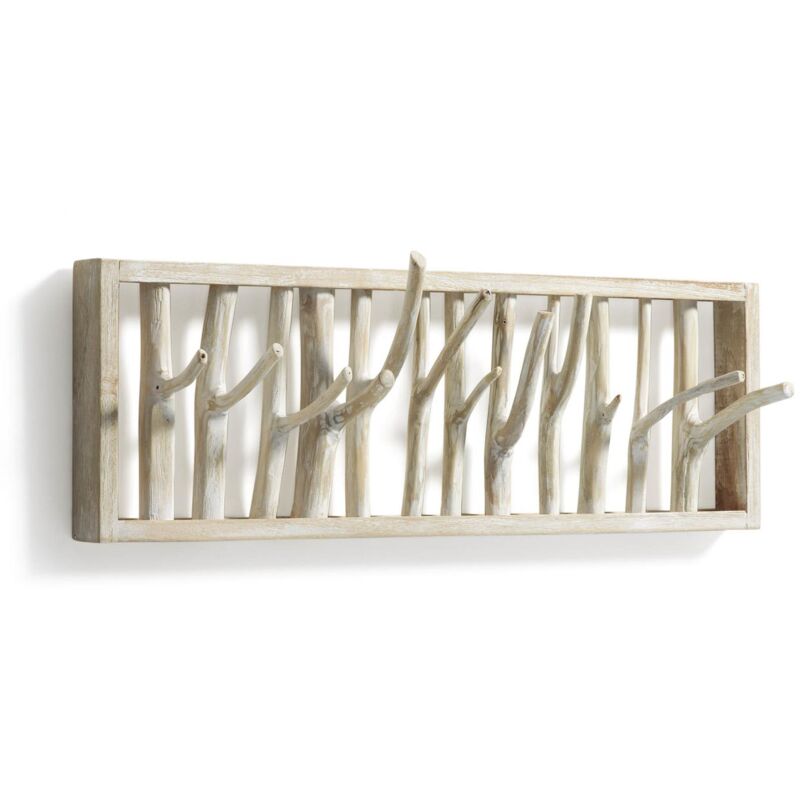 

Perchero de pared Muntfre 60 cm de madera maciza de teca - Kave Home