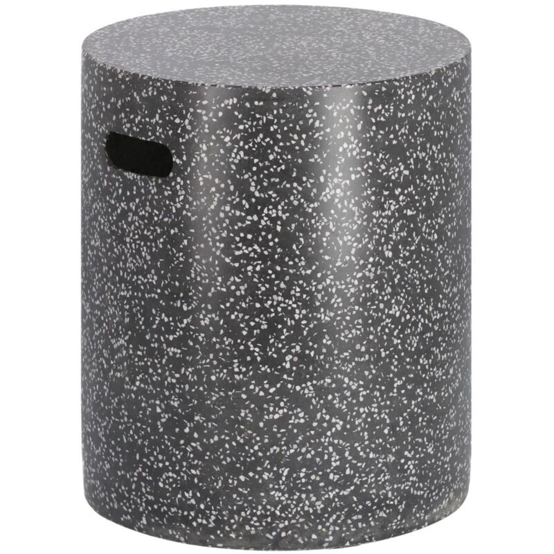 

Kave Home - Reposapiés exterior Jenell terrazo negro Ø 35 cm