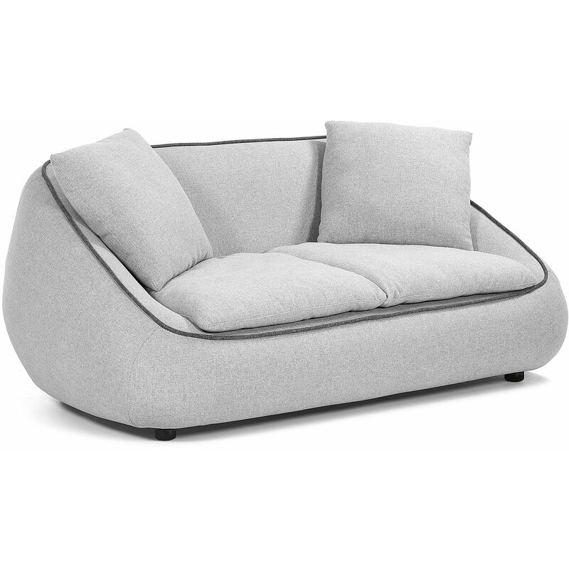 Safira 2-Sitzer Sofa hellgrau 180 cm - Grau - Kave Home