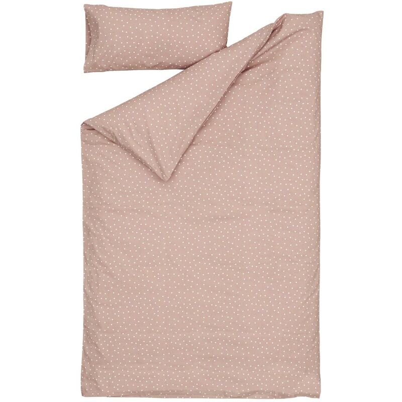 

Set Betiana funda nórdica, bajera y funda almohada algodón orgánico GOTS topos 70 x 140 cm - Kave Home