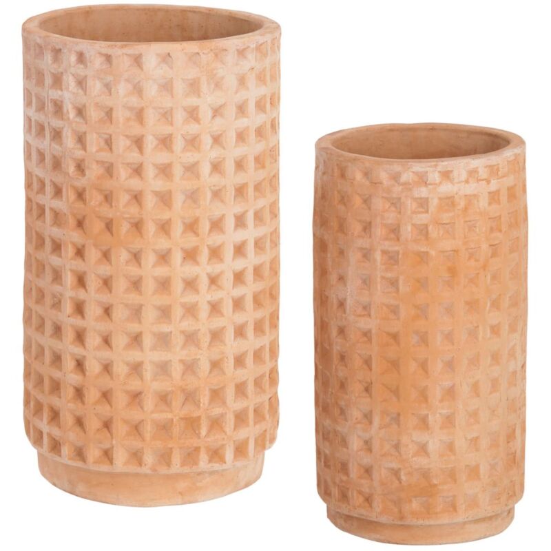 

Kave Home - Set Celi de 2 macetas de terracota Ø 34 cm / Ø 25 cm