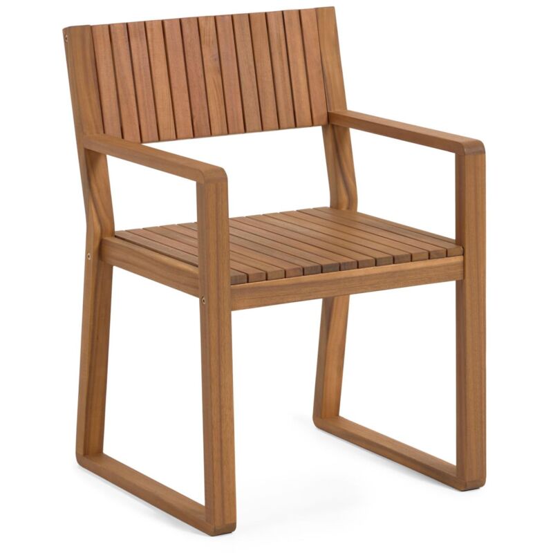 

Silla de exterior Emili de madera maciza acacia FSC 100% - Kave Home