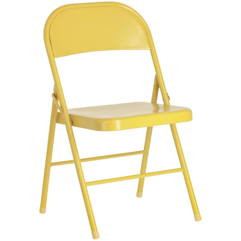 

Silla plegable Aidana de metal mostaza - Kave Home