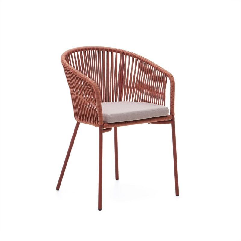 

Silla Yanet cuerda terracota - Kave Home