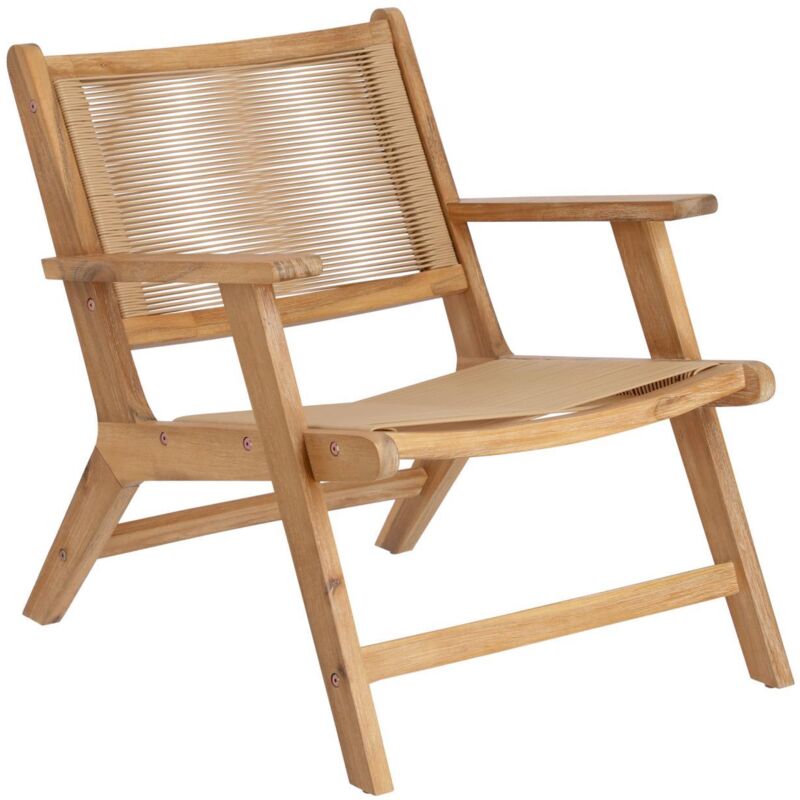 

Kave Home - Sillón Geralda madera maciza acacia con acabado natural FSC 100%