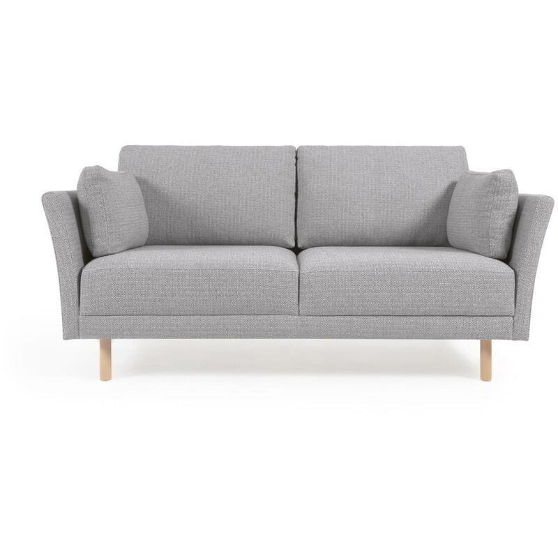 

Sofá Gilma 2 plazas gris claro y patas acabado natural 170 cm - Kave Home