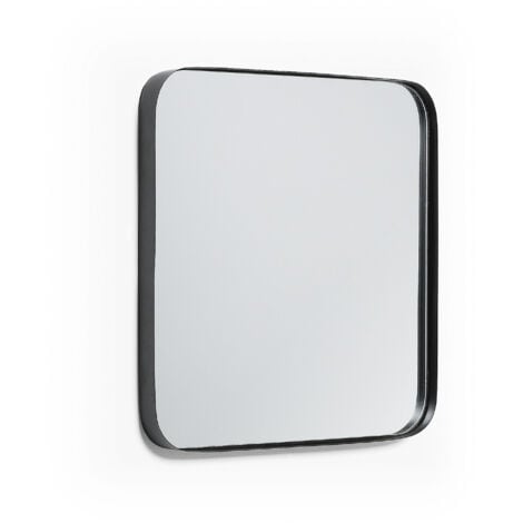 Specchio con cornice acciaio