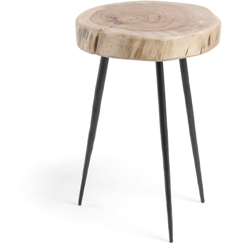 Kave Home - Table d'appoint Eider Ø 35 cm - Naturel
