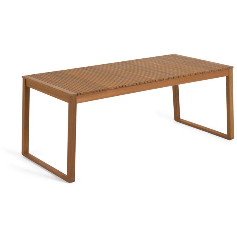 Kave Home - Table de jardin Emili en bois d'acacia de 180 x 90 cm FSC 100%