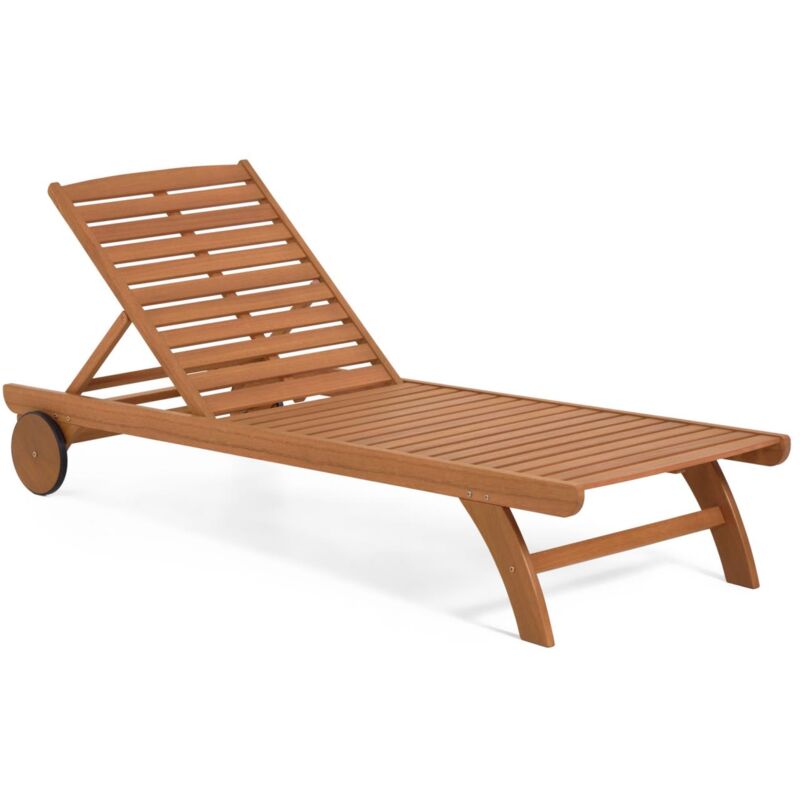 

Tumbona de exterior Beila madera maciza eucalipto FSC 100% - Kave Home