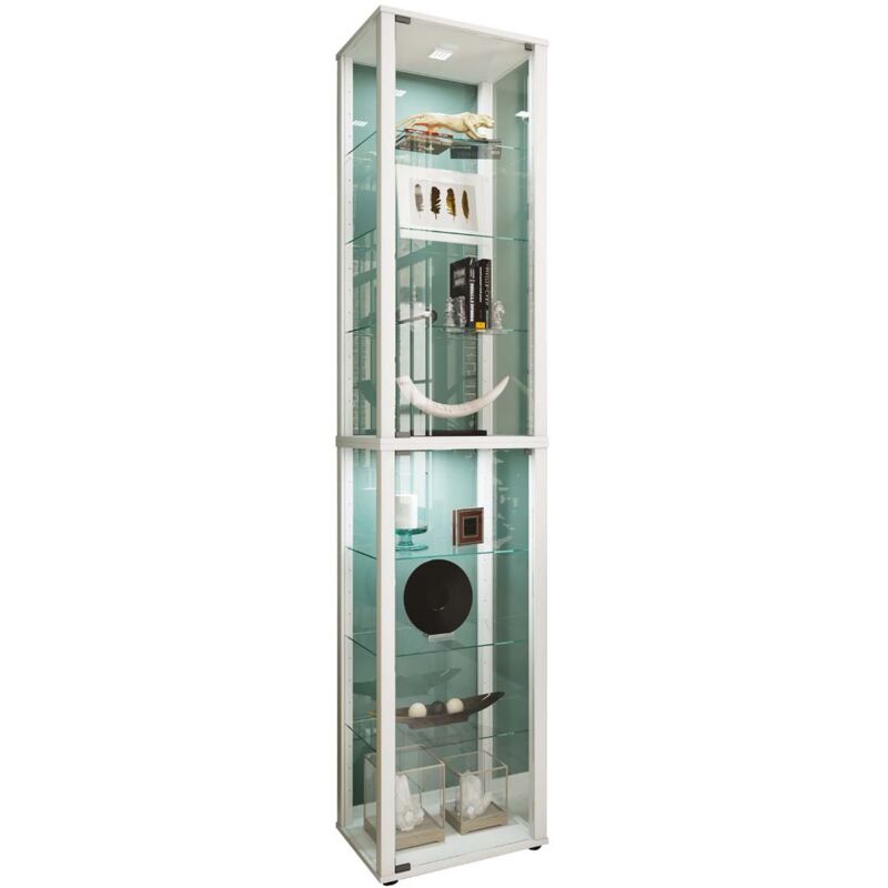 Ebuy24 - Holz Glas Stand Vitrine Kavisa Xl