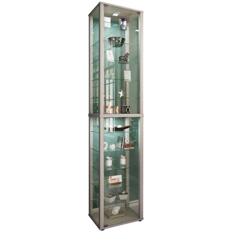 Ebuy24 - Holz Glas Stand Vitrine Kavisa Xxl