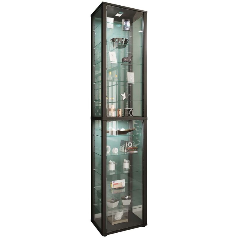 Ebuy24 - Holz Glas Stand Vitrine Kavisa Xxl