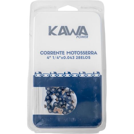 Kawapower cadena 4" 1/4" x 0,043 28 eslabones mini motosierra