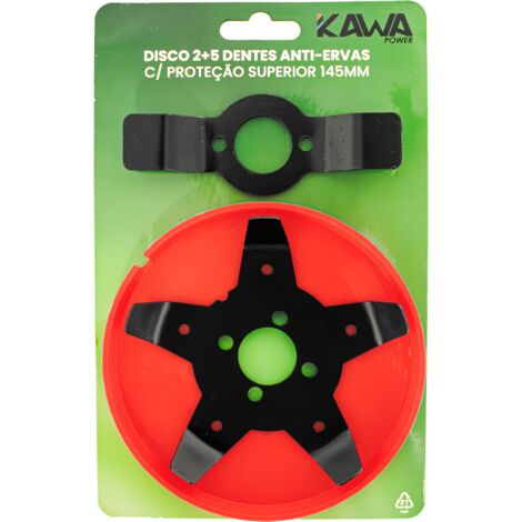 Kawapower Disco 2+5 Dientes Anti Hierbas 145 mm
