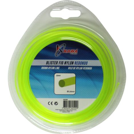 Kawapower Fil nylon rond 1,6 mm 15 m