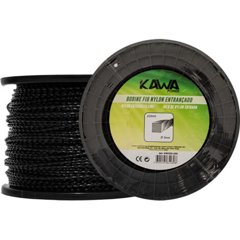 Kawapower Hilo de nylon helicoidal 3 mm 220 m