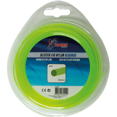 Kawapower Hilo de nylon redondo 1,3 mm 15 m