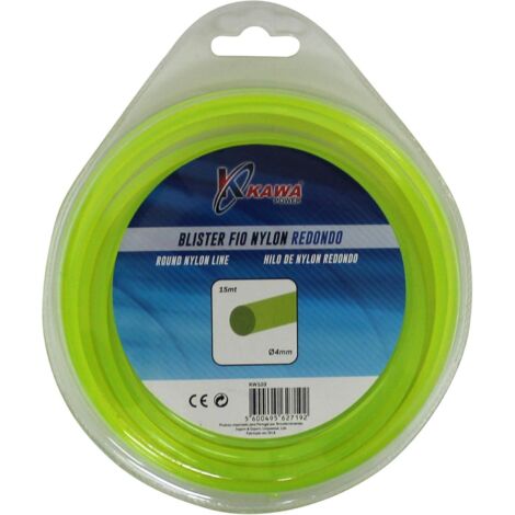 Kawapower Hilo de nylon redondo 4 mm 15 m