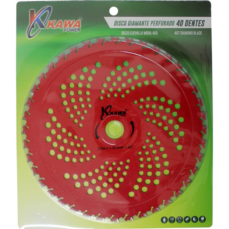 Kawapower - Disque de lame de débroussailleuse Widia 40 points