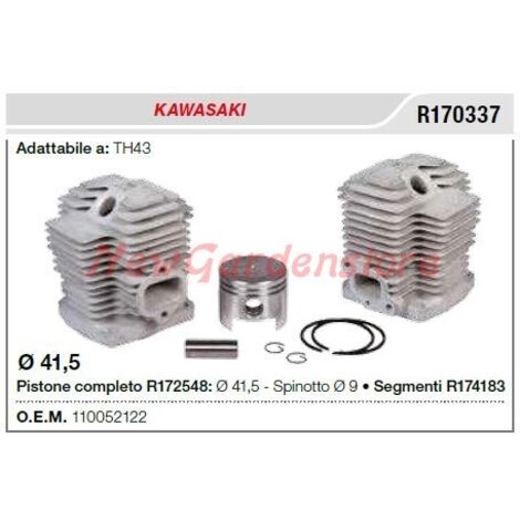 KAWASAKI débroussailleuse TH43 segments de tige de piston cylindre R170337