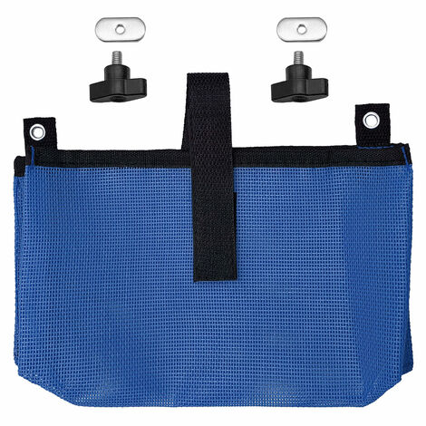 Kayak Mesh Storage Side Pouch Boat Fishing Holder Bag Canoe Mesh Bag (Bleu)