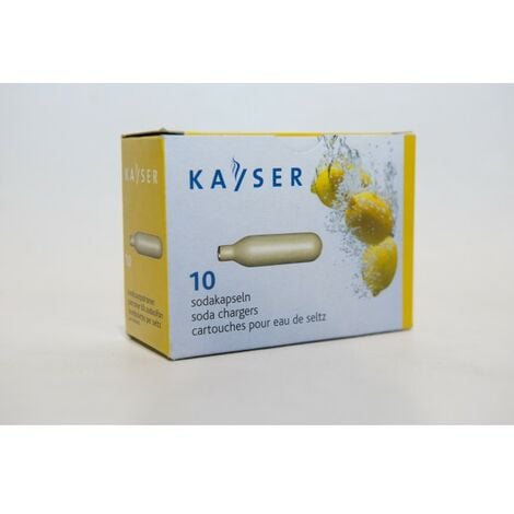 KAYSER - Lot de 10 cartouches pour siphon eau de seltz