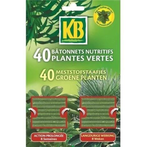 KB - Bâtonnet nutritif - plante verte - lot de 40 (FBPV)