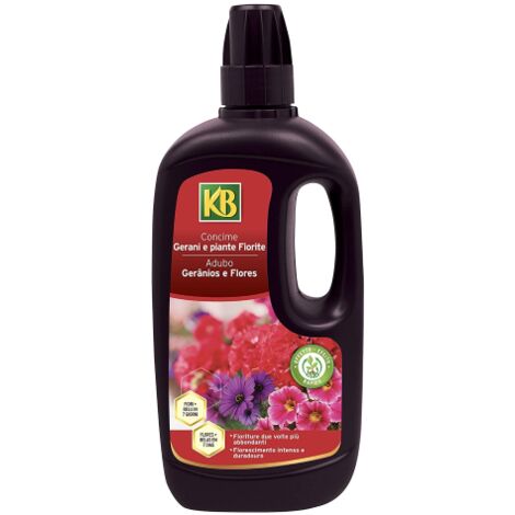 Kb concime liquido per gerani e piante fiorite ad assorbimento rapido