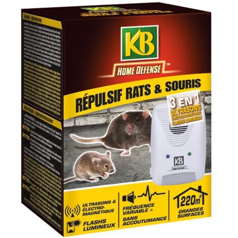 KB Home Defense Répulsif 3-en-1 pour Rongeurs Incolore
