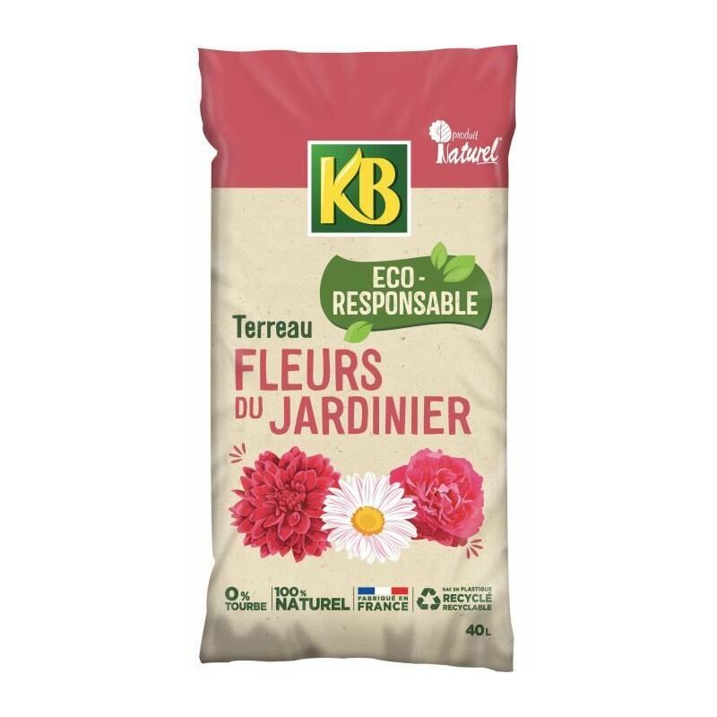KB - Terreau pour fleurs du jardinier uab 40L