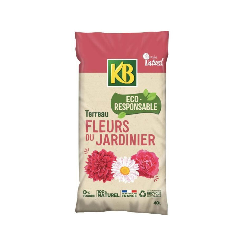 KB - Terreau pour fleurs du jardinier uab 40L