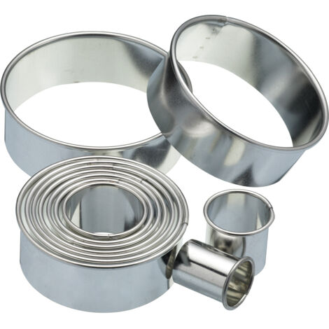 KC BLUE KitchenCraft Ausstechformen, Kuchenform, Metall, 11 Stck.