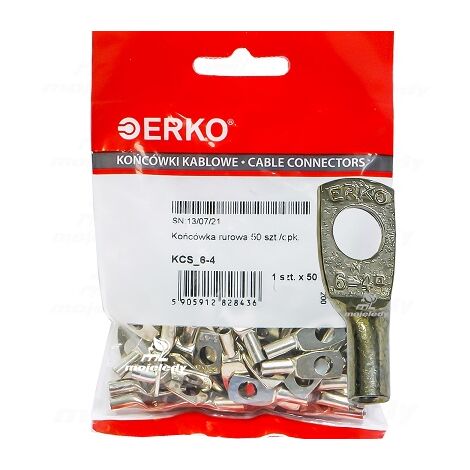 KCS CU Rohr-Ösenklemme 4 mm M6 50 Stück ERKO