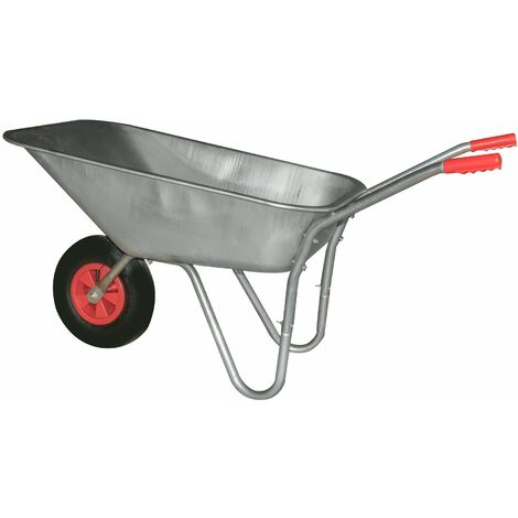 KCT 80 Litre Garden Galvanised Steel Wheelbarrow