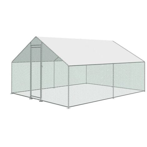 KCT Large Walk in Chicken Coop Enclosed Pet Run Poultry Pen Bird Cage Aviary Pen