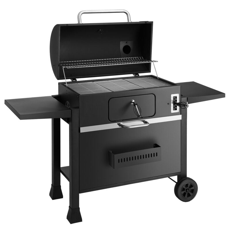 KCT - xxl Charcoal bbq Grill Extra Large Smoker Barbecue Coal Adjustable Ash Tray