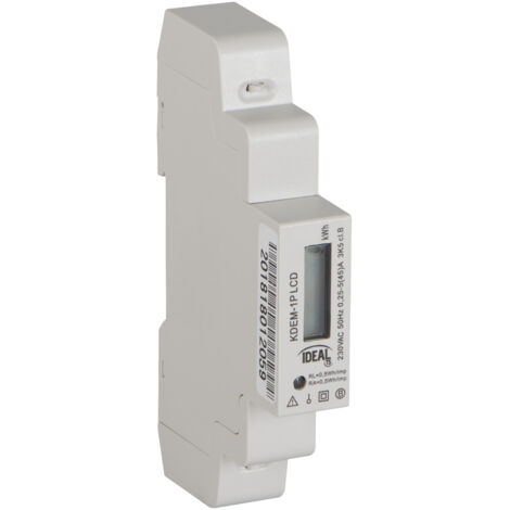 KDEM 1P LCD Contatore elettrico ideale